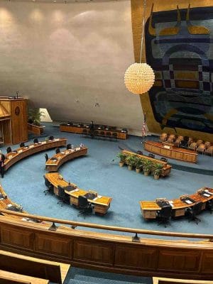Hawaii State Capitol - Meeting for Maui Fire