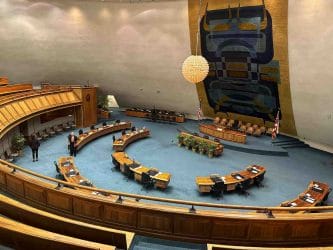 Hawaii State Capitol - Meeting for Maui Fire